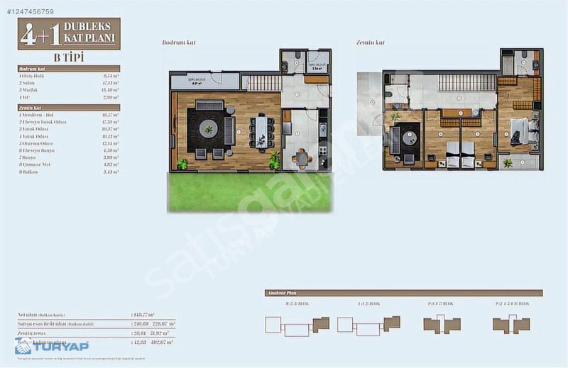Turyap Vadi Temsilciği'nden Vadi Evleri 1.Etapta Satılık 4+1