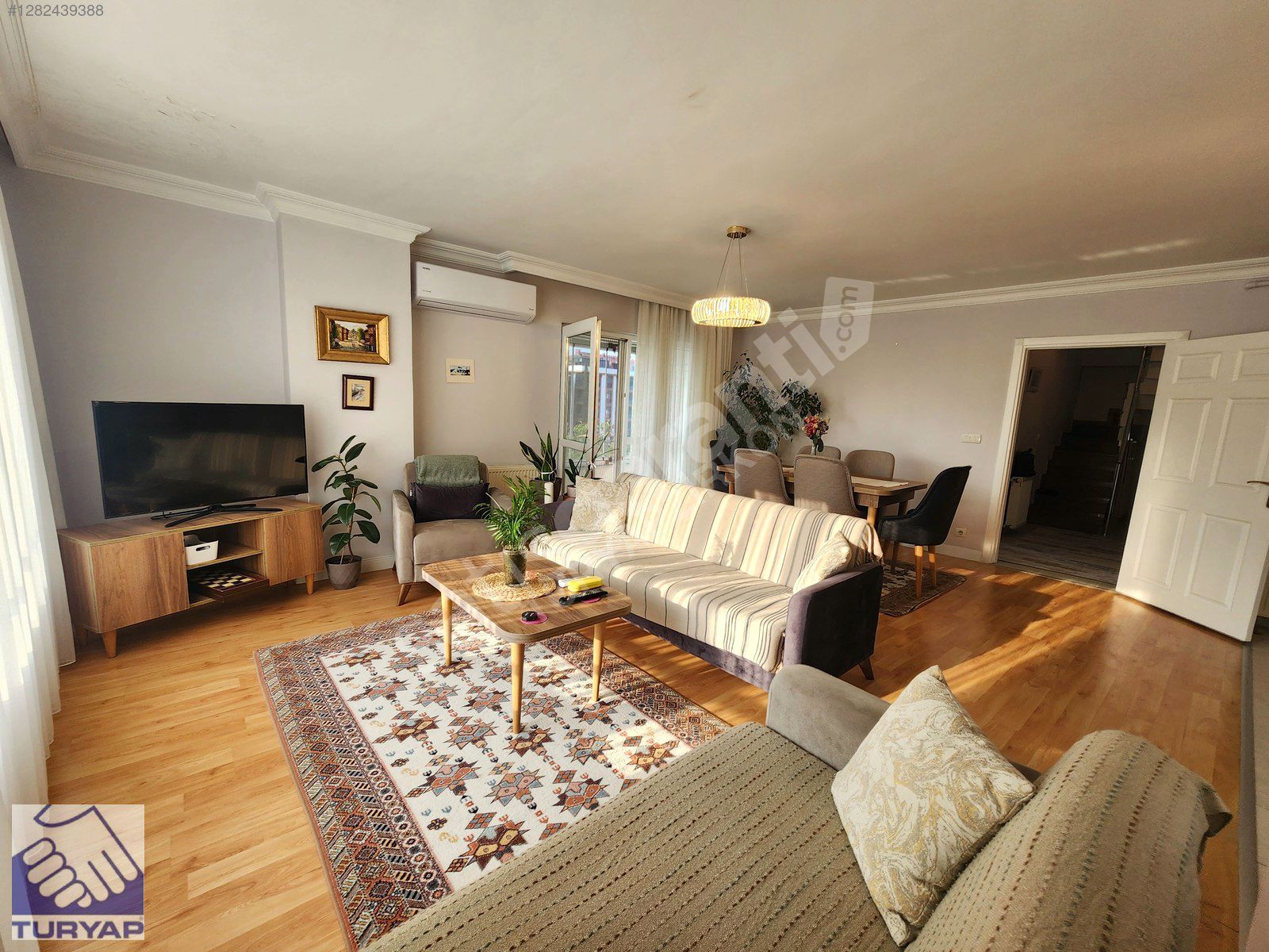 DENİZKÖŞKLER'DE FULL EŞYALI 3+1 DUBLEKS KİRALIK GENİŞ DAİRE