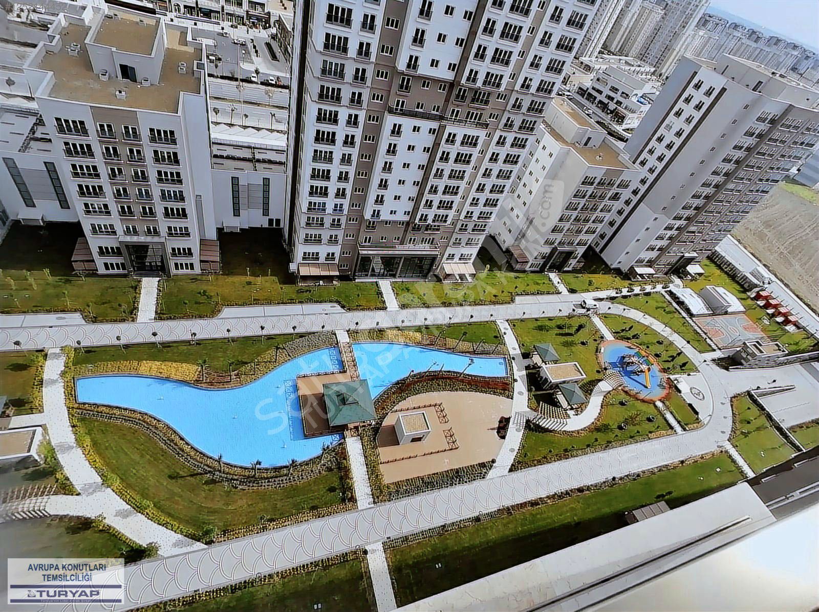 AVRUPARK HAYAT PEYZAJ MANZARA'LI 3+1 SATILIK DAİRE TURYAP'DAN