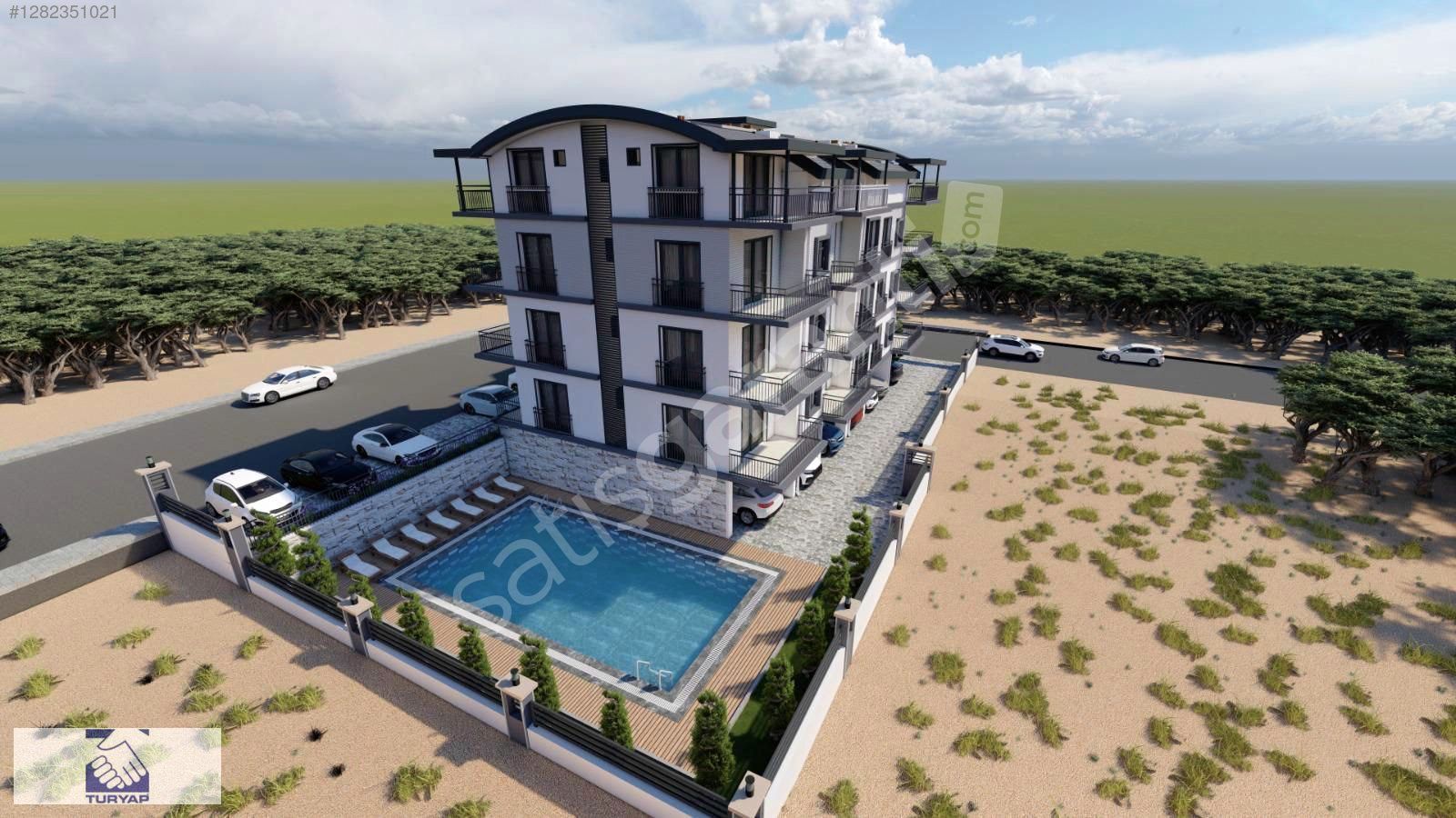 KIZILOTTA D-400 CEPHE 2+1 , HAVUZLU SATILIK DAİRE