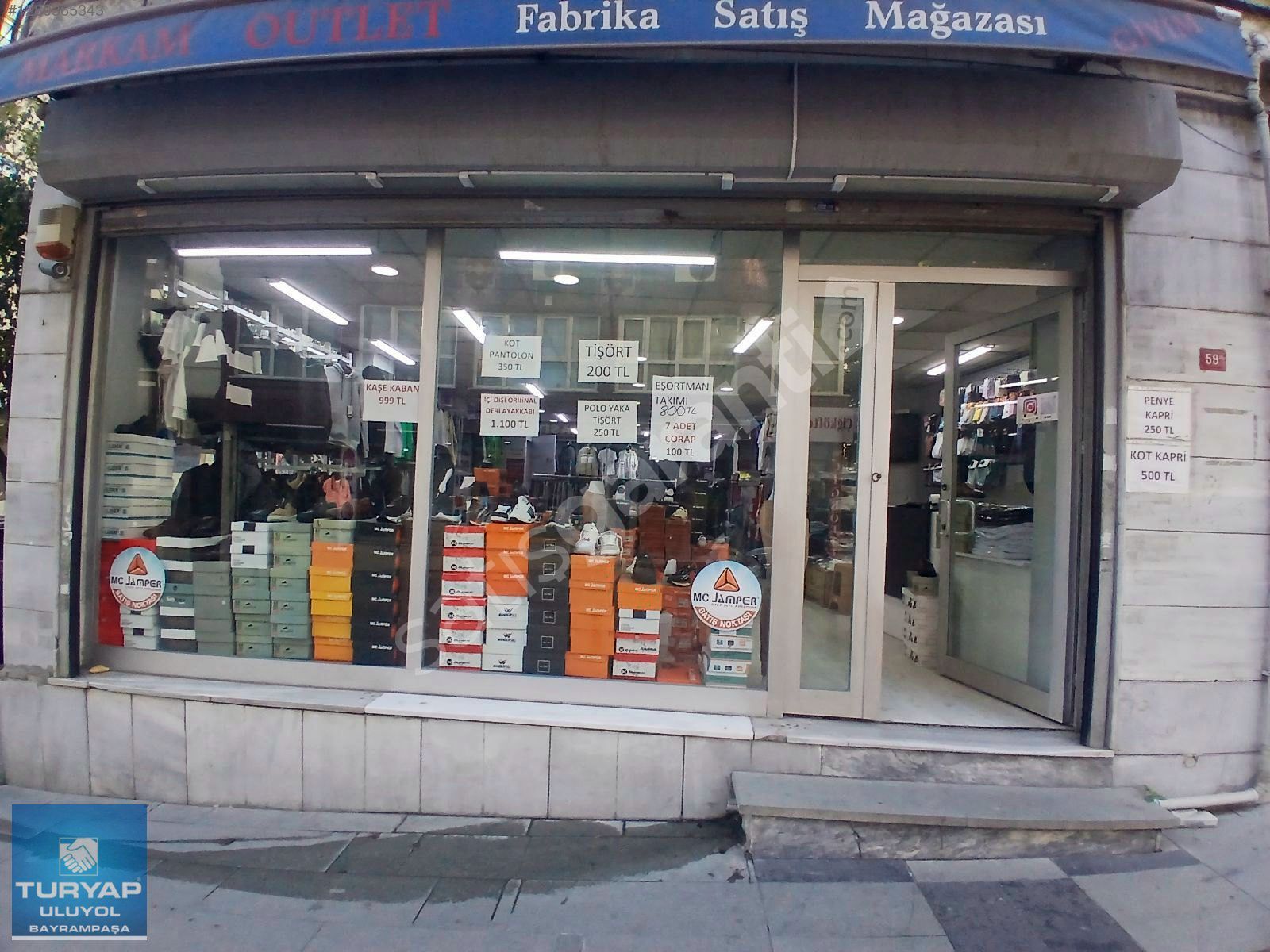 TURYAP'TAN BAYRAMPAŞADA 125 m2 KİRALIK DÜKKAN