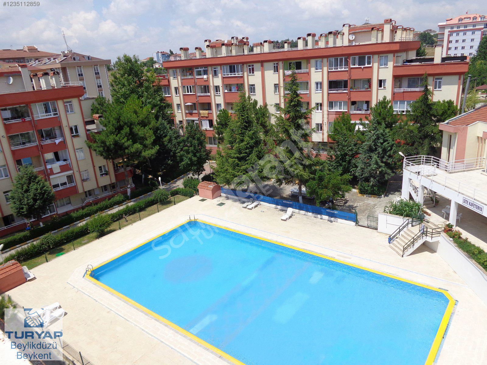 Turyap'tan Havuzlu Köykent Sitesinde Kiralık 2+1 Daire