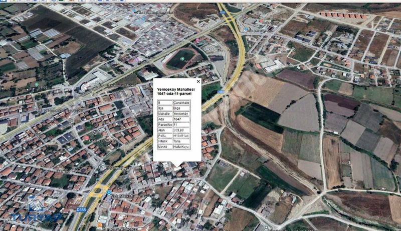 ÇANAKKALE BİGA YENİCEKÖY MAHALLESİ 203 M2 SATILIK 4 KAT İMARLI A