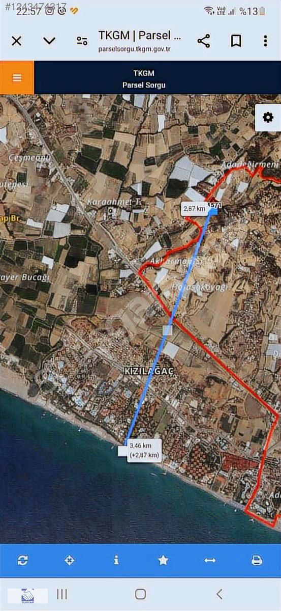 MANAVGAT KARACALAR'DA KOOPERATİFTEN YATIRIMLIK ARSA!