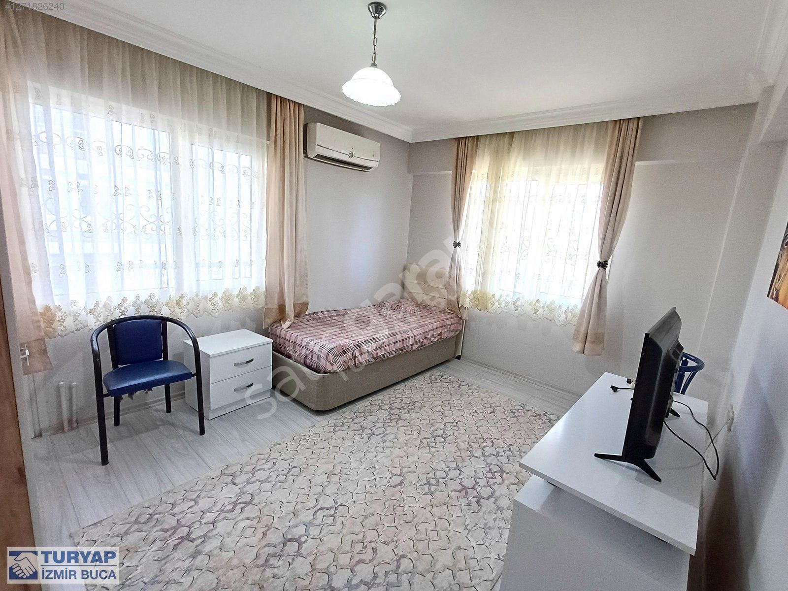 TURYAP BUCA'DAN ATATÜRK MAH 2+0 KAPALI MUTF. EŞYALI GENİŞ DAİRE