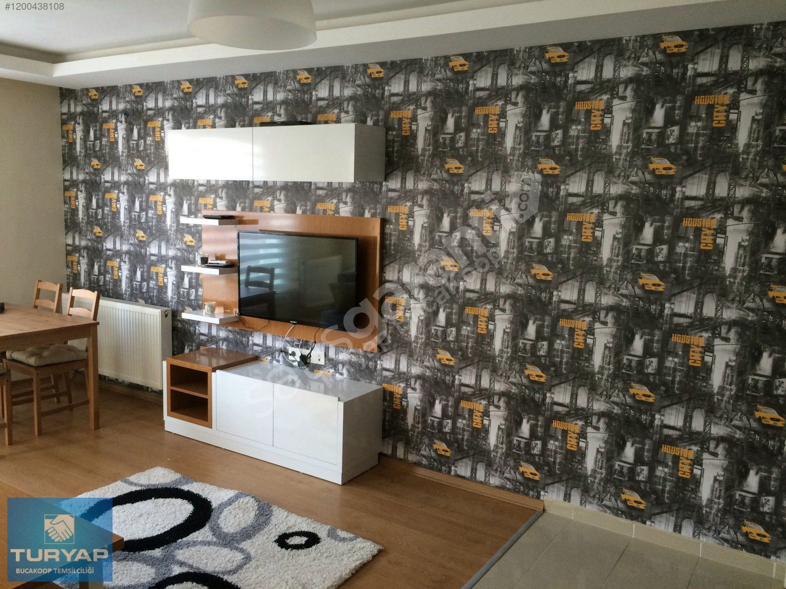 TURYAP'TAN 1+1 FULL EŞYALI 65 m2 D.GAZLI KLİMALI KİRALIK DAİRE