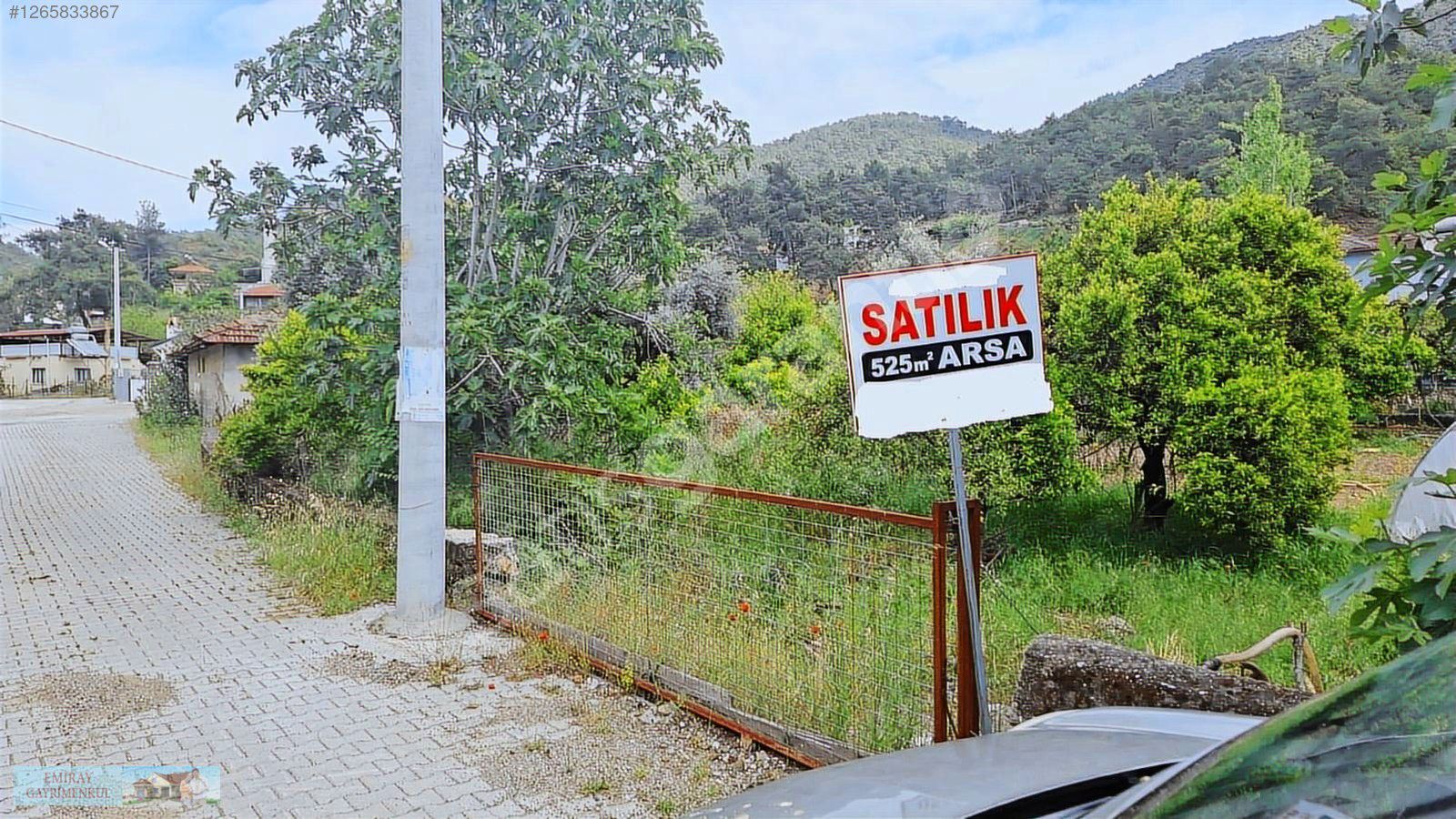 MUĞLA ORTACA TEPEARASI RIZAİ TAKSİMLİ SATILIK 525 M2 YOLA CEPHE