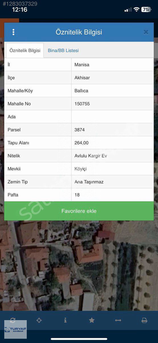 BALLICA KÖY İÇİNDE SATILIK ARSA