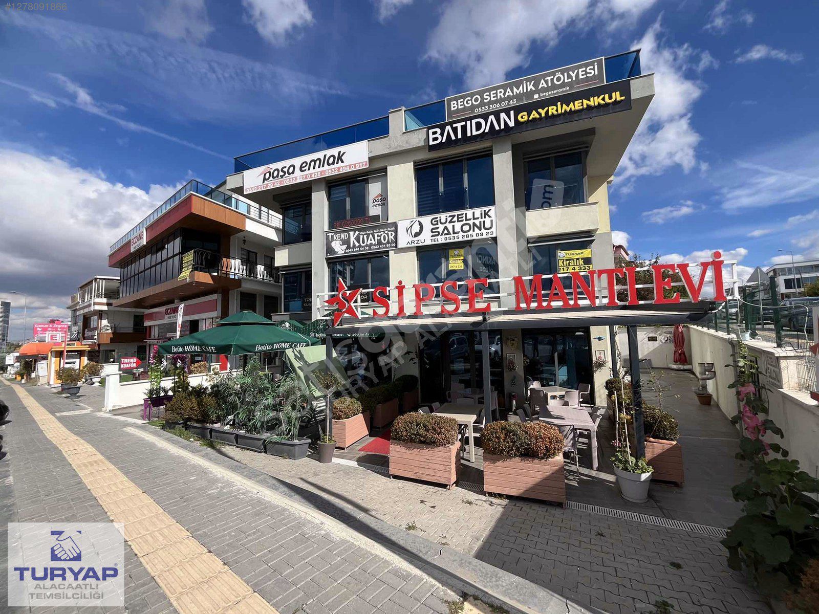 TURYAP'tan YAŞAMKENT'te CADDE ÜZERİ KÖŞE BAŞI KİRALIK DÜKKAN