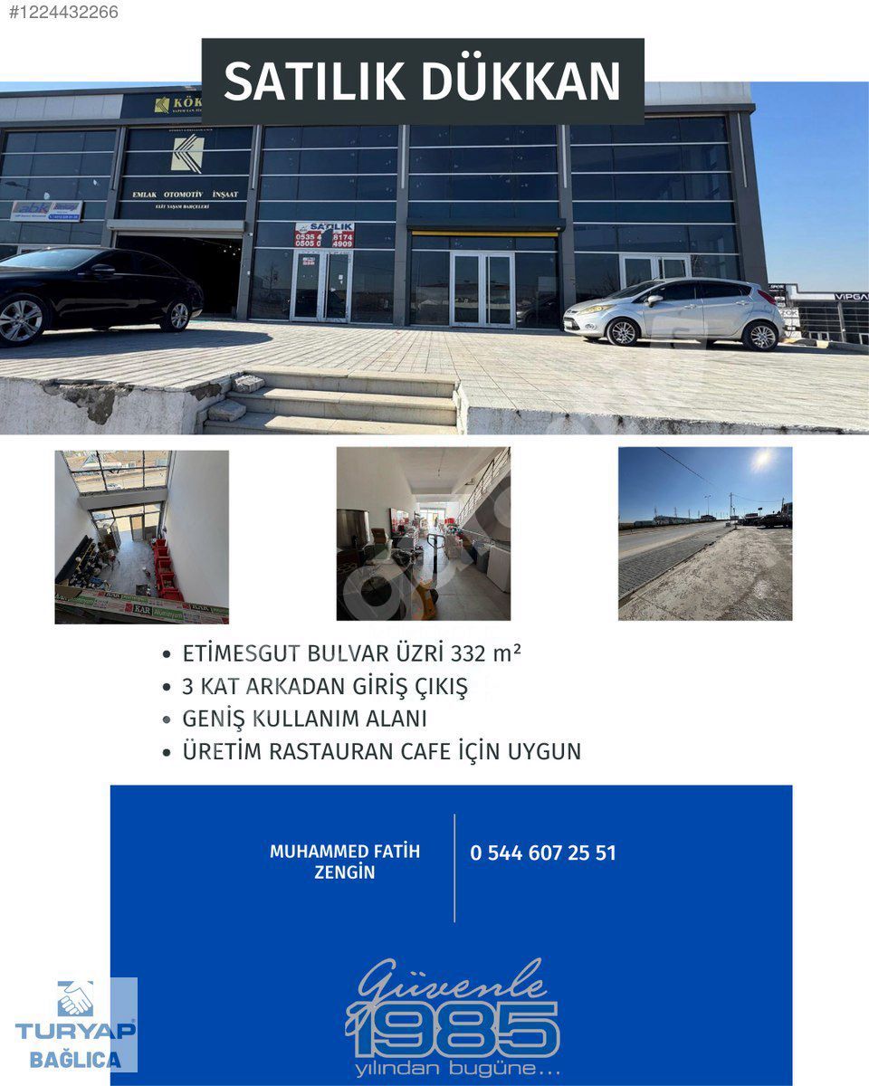 MÜKEMMEL KONUM UYGUN FİYAT BULVAR ÜZERİ KULLANIŞLI DÜKKAN