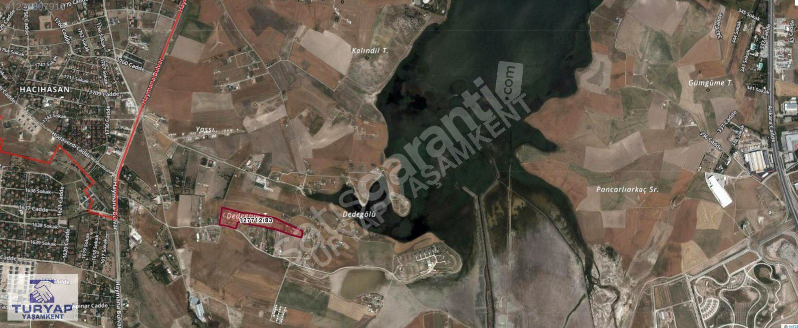 GÖLBAŞI HACILAR'DA ELETRİK-SU BAĞLANABİLİR 5.000 M2 BAHÇE