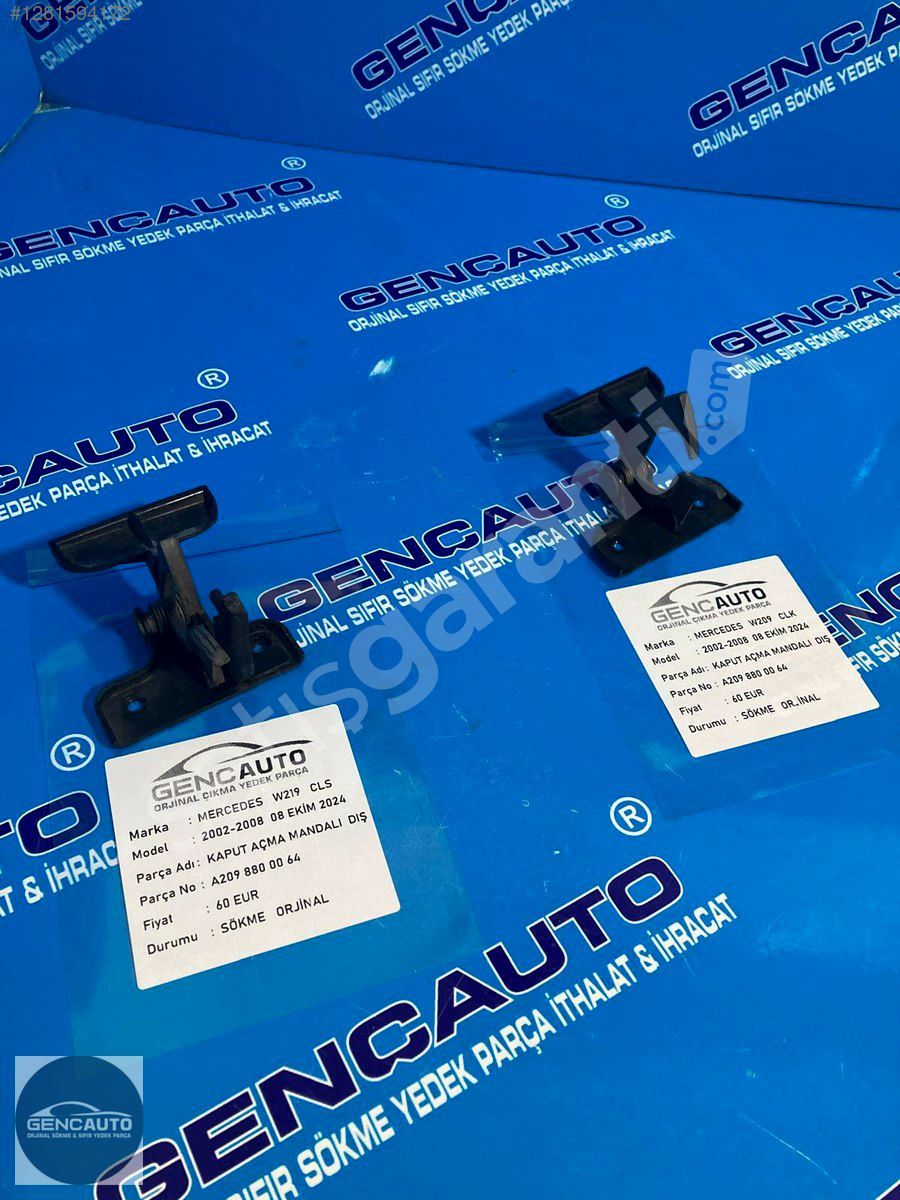 MERCEDES W219 CLS KAPUT AÇMA MANDALI DIŞ SÖKME ORJ A2098800064