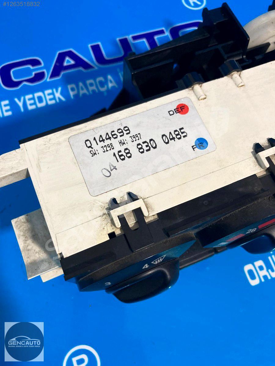 MERCEDES W168 A KASA KLİMA PANELİ SÖKME ORJ A1688300485