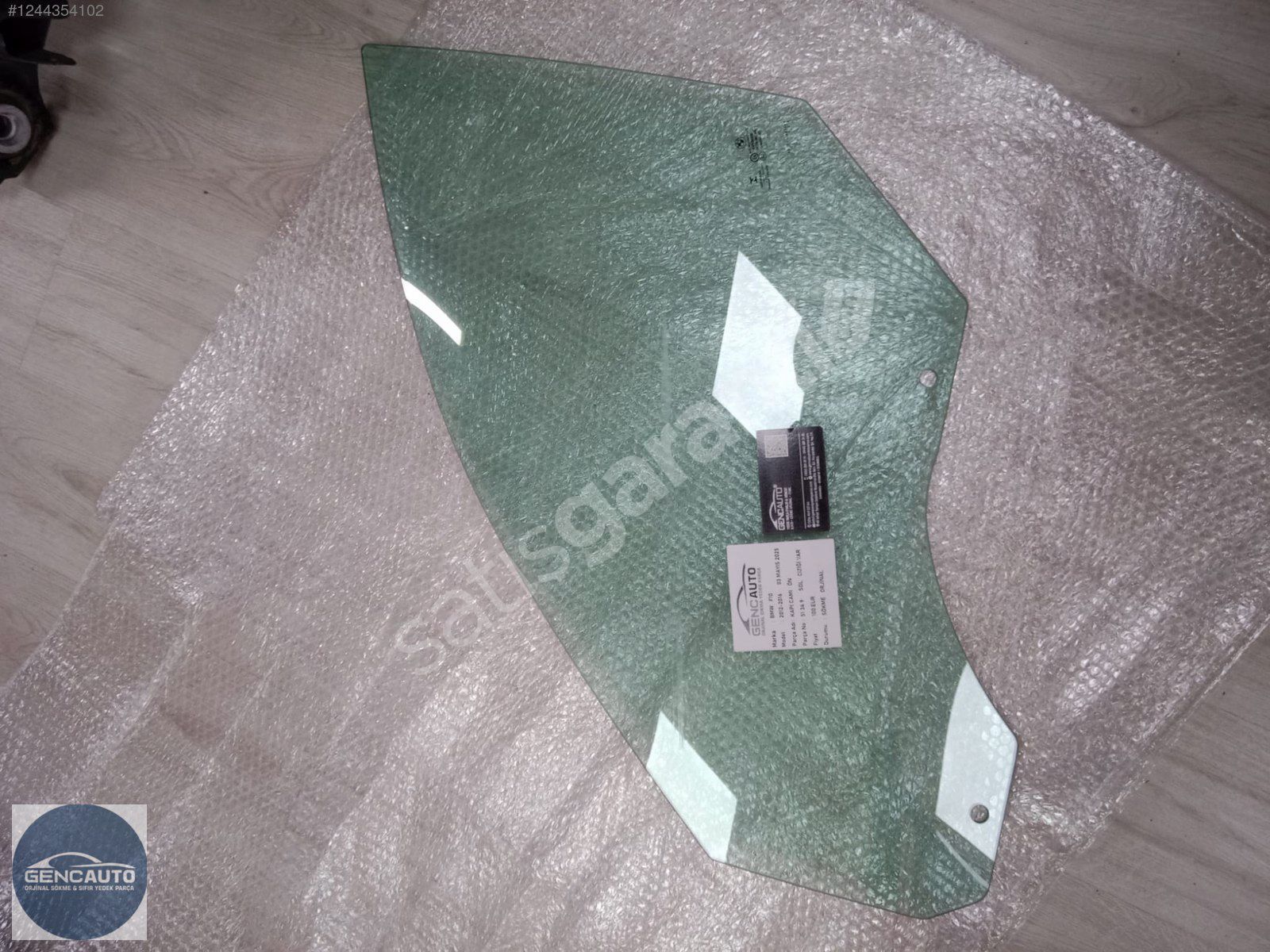 BMW F10 KAPI CAMI ÖN SÖKME ORJİNAL 51349 SOL CİZİĞİ VAR