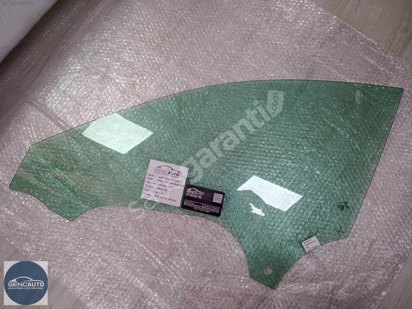 AUDİ A5 SPORTBACK KAPI CAMI ÖN SÖKME ORJ 8W8845201 202 SAĞ SOL