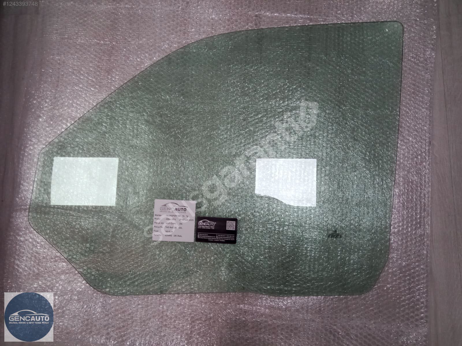 VW TRANSPORTER T5T6 KAPI CAMI ÖN SÖKME ORJ 7H0845201 202 SAĞ SOL