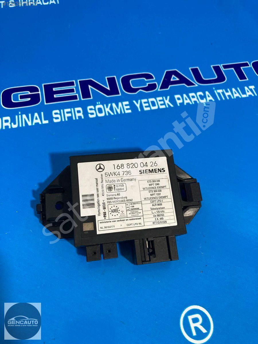 MERCEDES W168 A KASA İMMOBLZER KONTRL BEYN SÖKME ORJ A1688200426