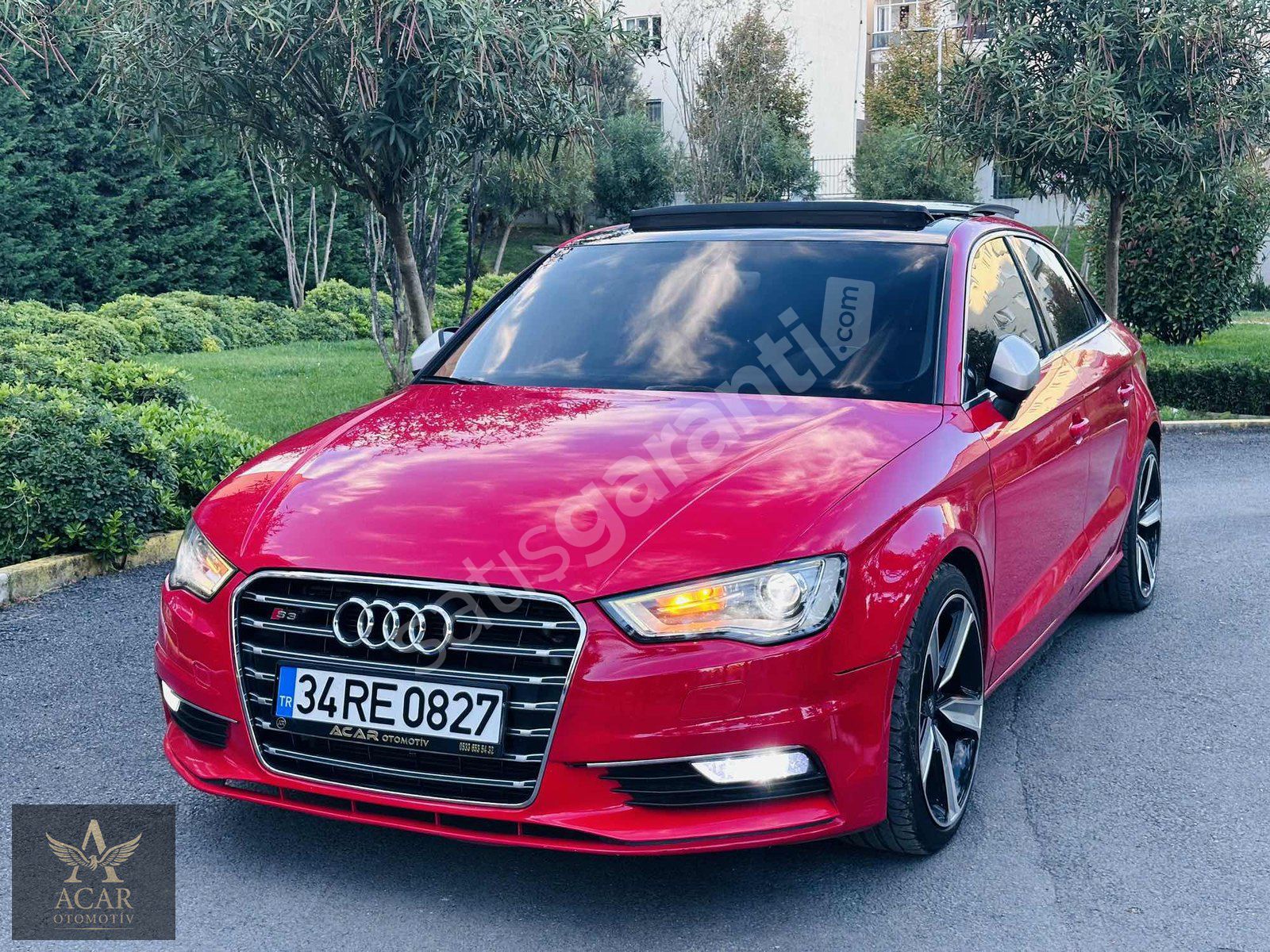 2015 AUİDİ A3 S-line S-TRONIC RECARO 3 KOL DRKSYN KIRMIZI