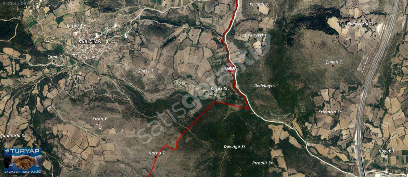 TURYAP'TAN ALTIEYLÜL SARIALAN KÖYÜNDE 4694 M2 TARLA