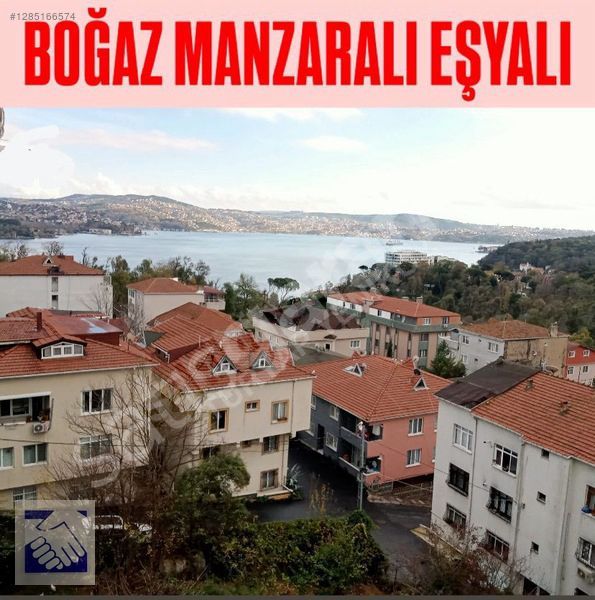 Tarabya Kireçburnu da boğaz man.EŞYALI 2+1.kiralık daire