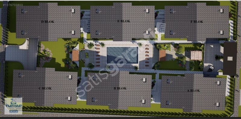 Altınova Cumhuriyet Mah. Havuzlu Sitede Satılık 1+1 Daire