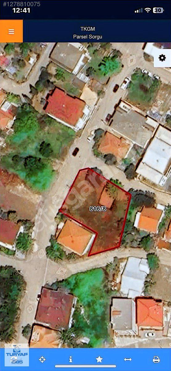 TURYAP TAN BAĞLARBAŞI MAH. DENİZ MANZARALI 854 m2 ARSA