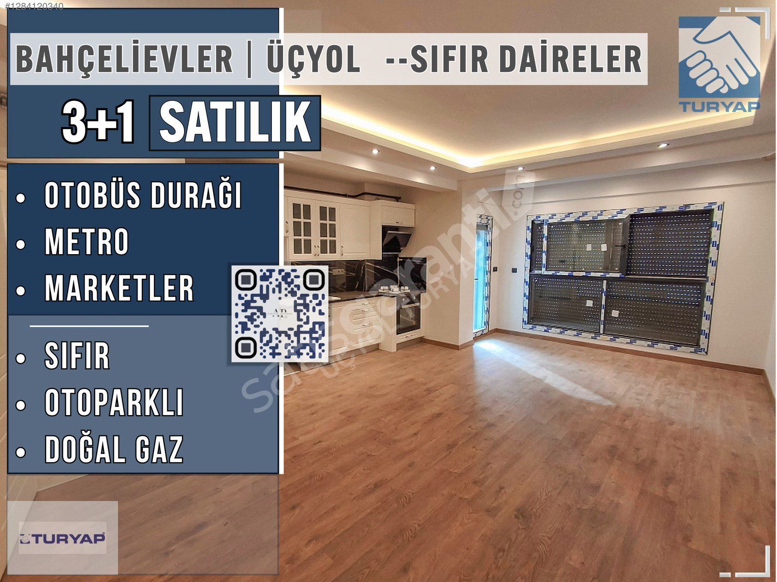 TURYAP | 3+1, DOĞAL GAZ , SIFIR DAİRELER, MERKEZİ KONUM