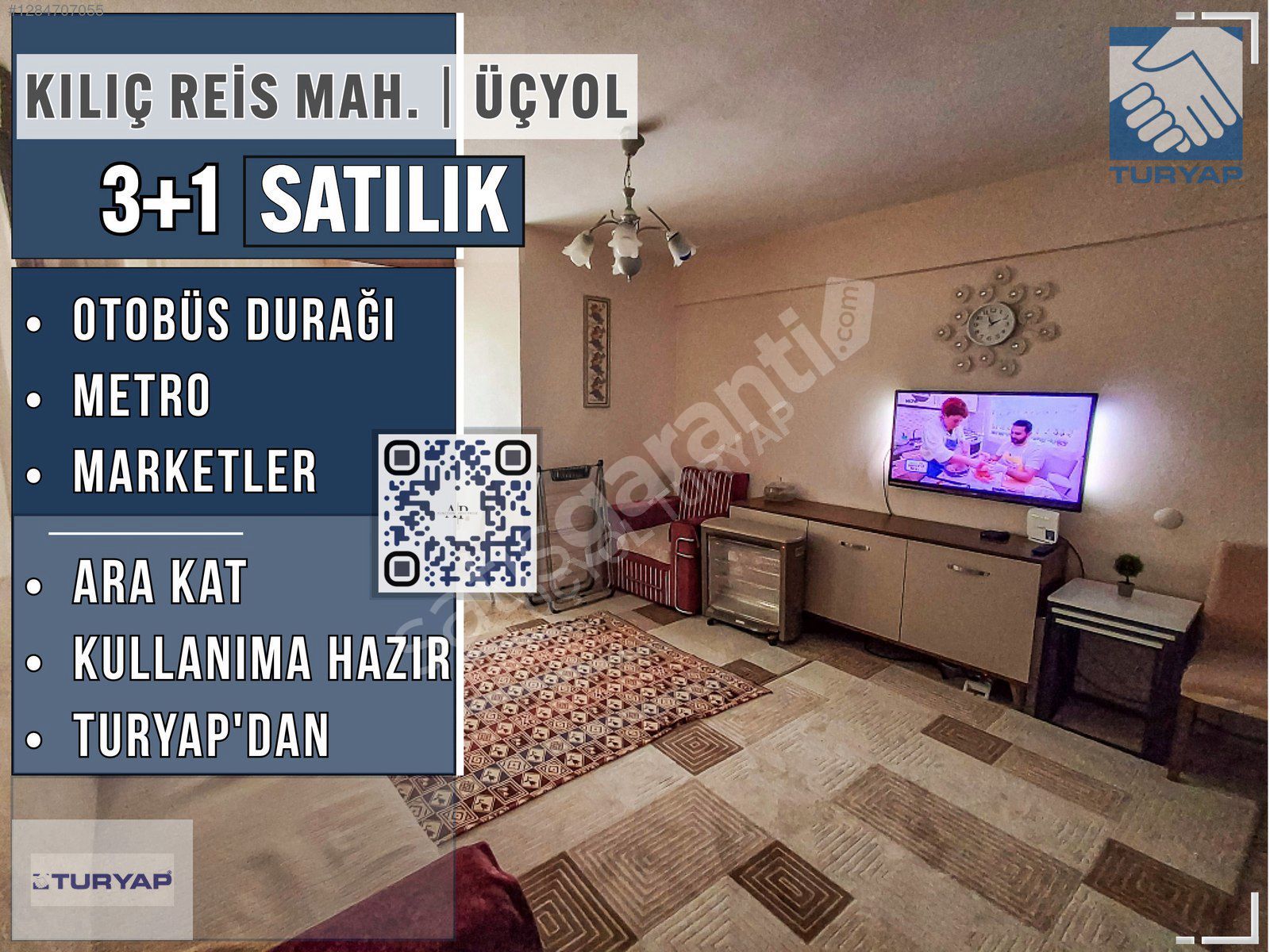 TURYAP | 3+1, METRO YAKIN , YAPILI, MERKEZİ KONUM