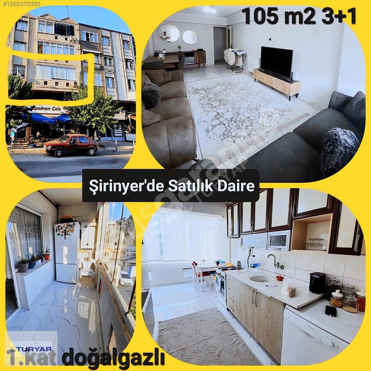 İZBAN KOŞU DURAĞI İSTASYONU KARŞI BİNASI 3+1 105M2 SATILIK DAİRE