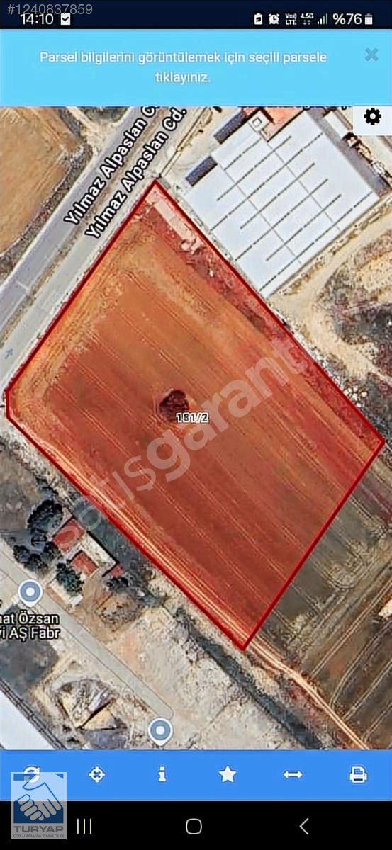 TÜRKGÜCÜ OSB CADDE CEPHELİ 17.107 m² SANAYİ İMARLI ARSA