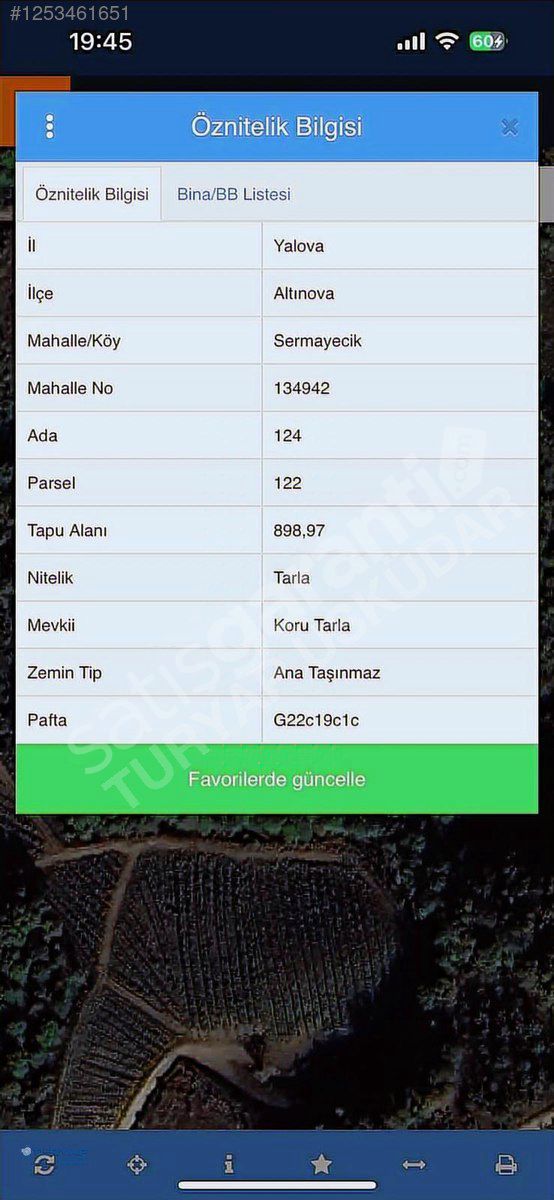 YALOVA ALTINOVA SERMAYECİK'TE YATIRIMLIK TARLA