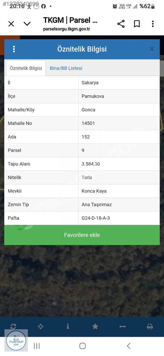 SAKARYA'NIN BEREKETLİ TOPRAKLARINDA SATILIK TARLA