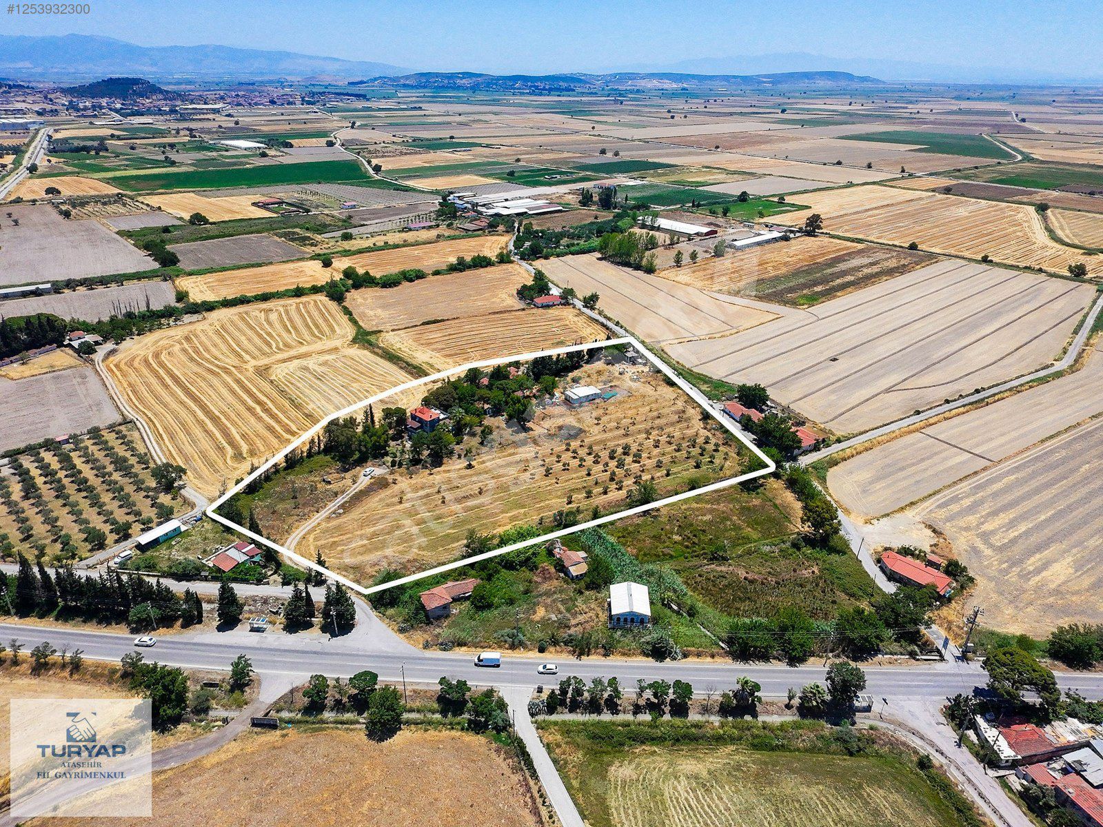 SATILIK ÇİFTLİK İZMİR FOÇA YOLUNA 30M ÇİFT YOLA CEPHELİ 15.503m2