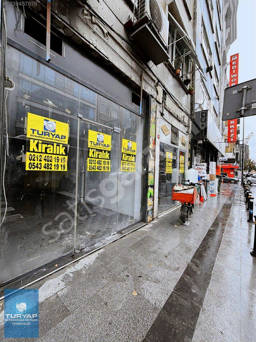 TURYAPTAN BAYRAMPAŞA BANKALAR CADDESİNDE KİRALIK 80m2 MAĞAZA
