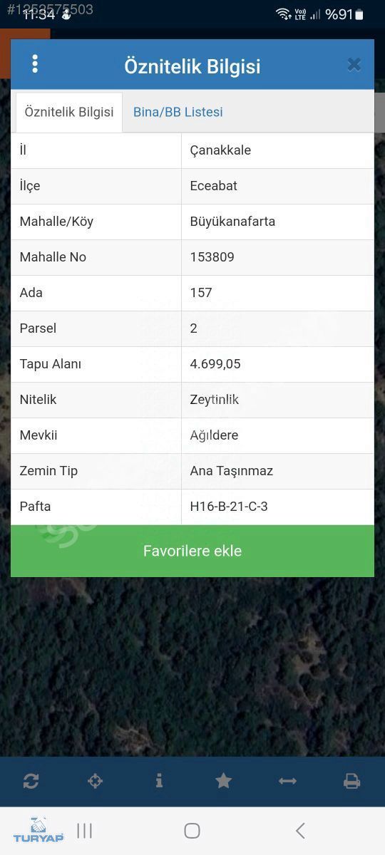 TURYAP'TAN ECEABAT BÜYÜKANAFARTALAR'DA BÜYÜK M2 ARAZİ