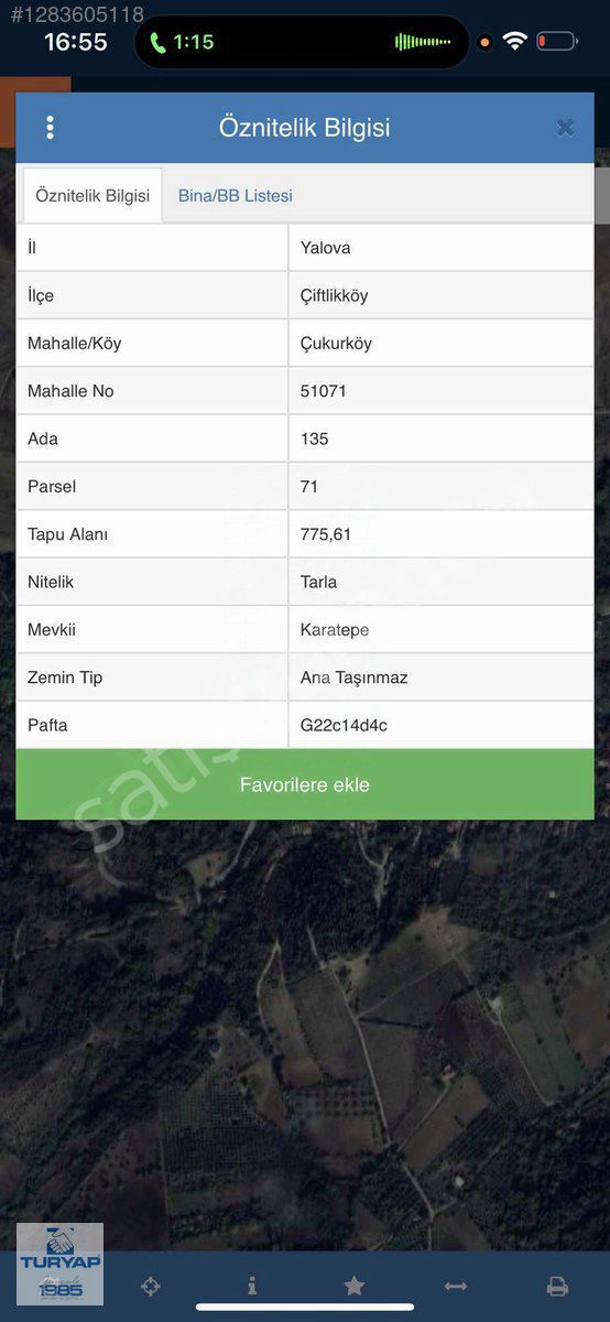 ÇUKURKÖYDE KUPON ARSA 775 M2