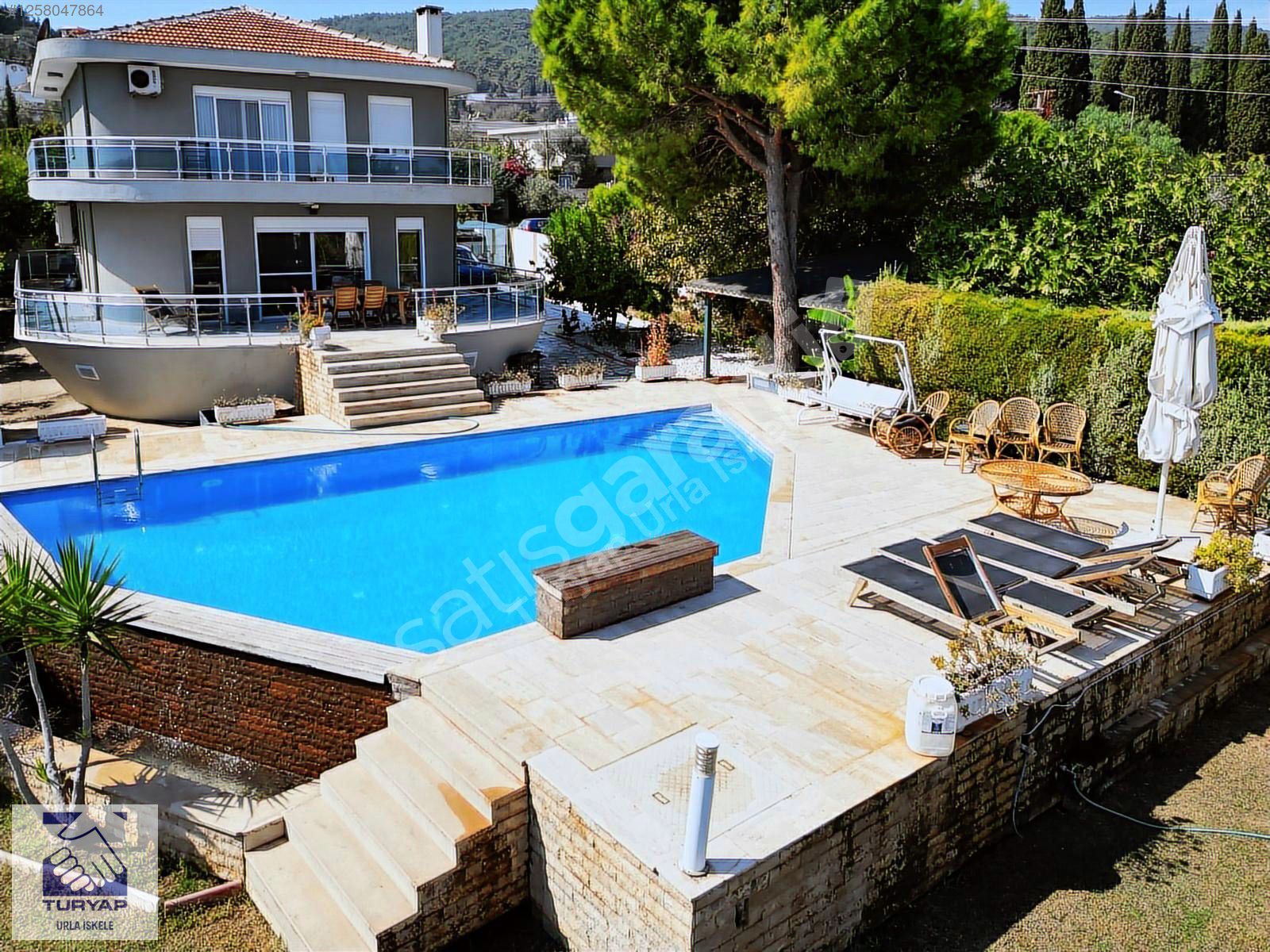 TURYAP Urla İskele | Çeşmealtında Muhteşem Deniz Manzaralı Villa