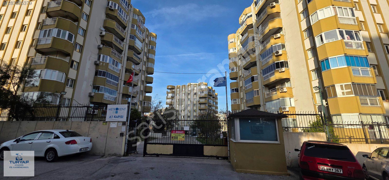 MENEMEN İSTİKLAL'DE METROKENT SİTESİ 1.ETAPTA KİRALIK 3+1 DAİRE