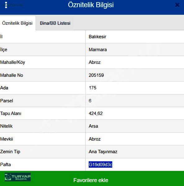 Marmara Adasında Denize 600 m Mesafede Villa İmarlı ARSA