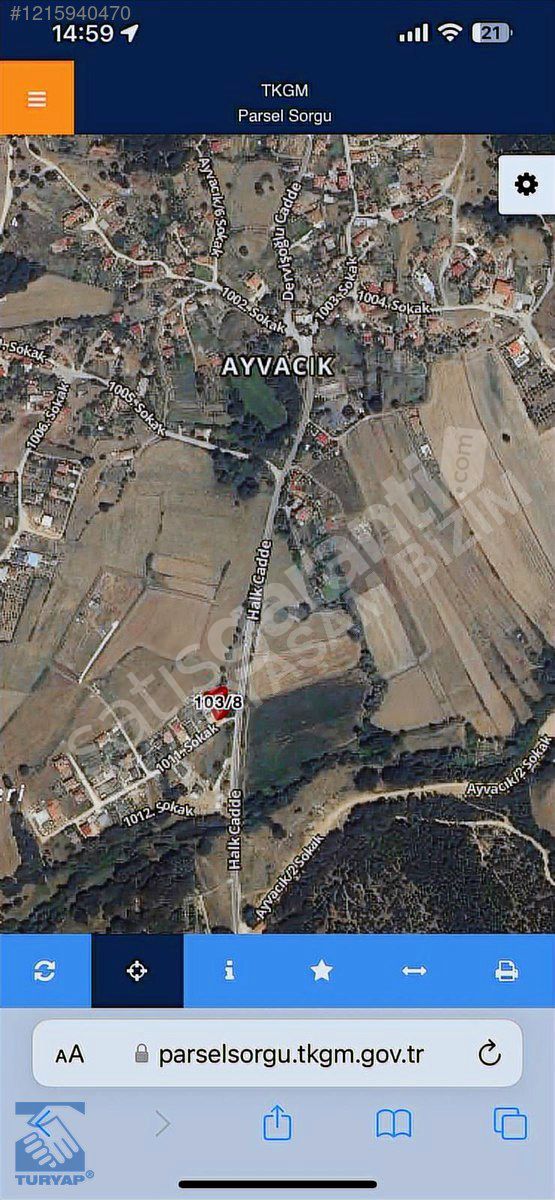 %75 imar asfalt kenarı 544 m2 arsa hemen inşaat