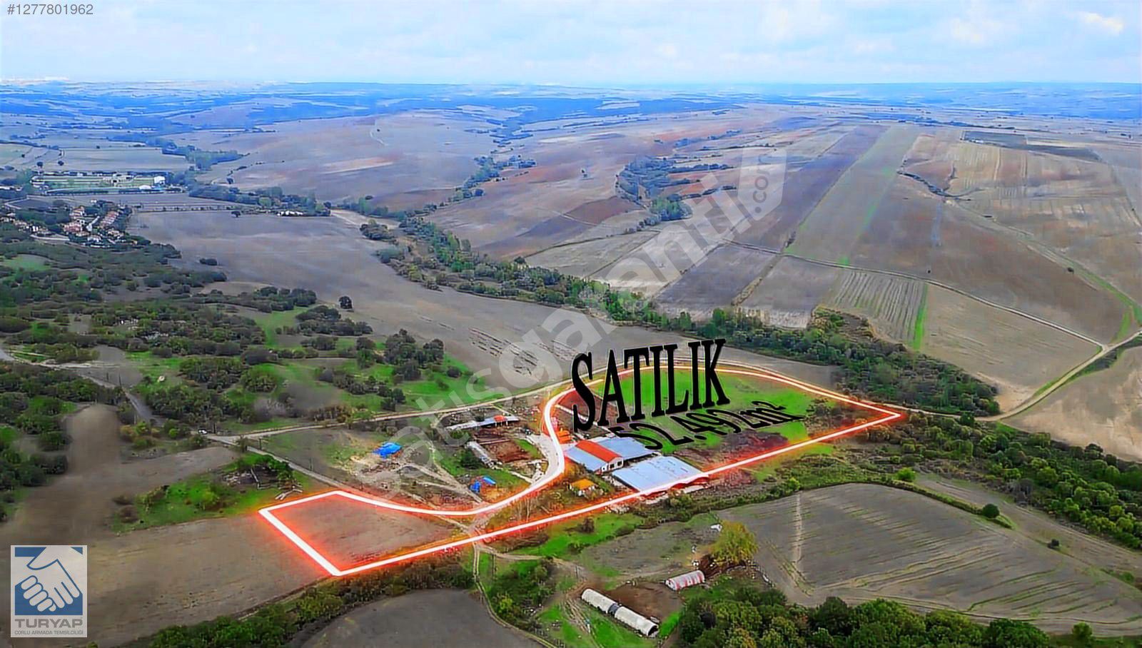 ESETÇEDE 52.492 M² TARLA VE ÇİFTLİK SATILIK YATIRIMA UYGUN