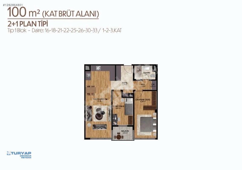 KENT ETİLER PROJESİNDE 2+1 SIFIR BAHÇEKATI VE ARA KAT DAİRELER