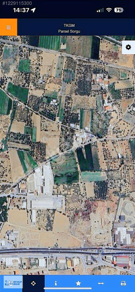 TURYAP YAMANDAN SANAYİ İMARI DİBİNDE TARLA