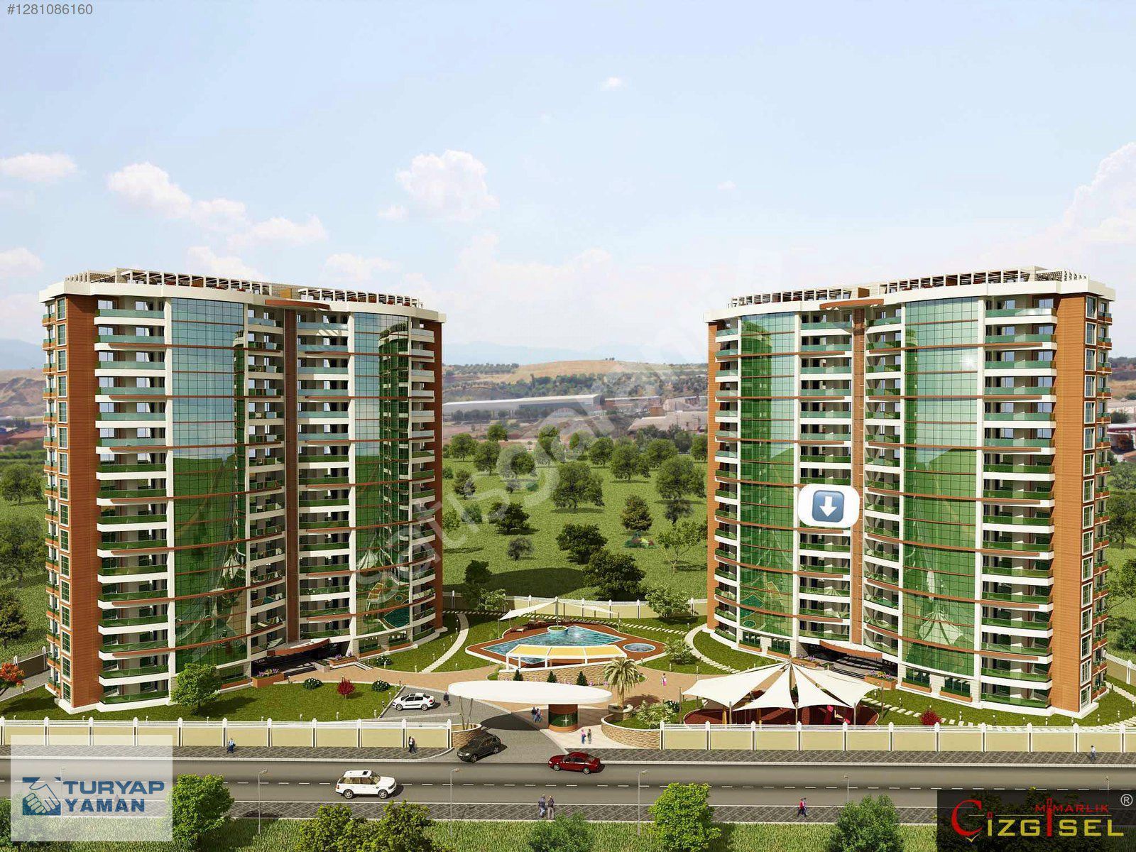 TURYAP YAMANDAN GOLDEN TOWERSDA SATILIK 3+1 GENİŞ DAİRE