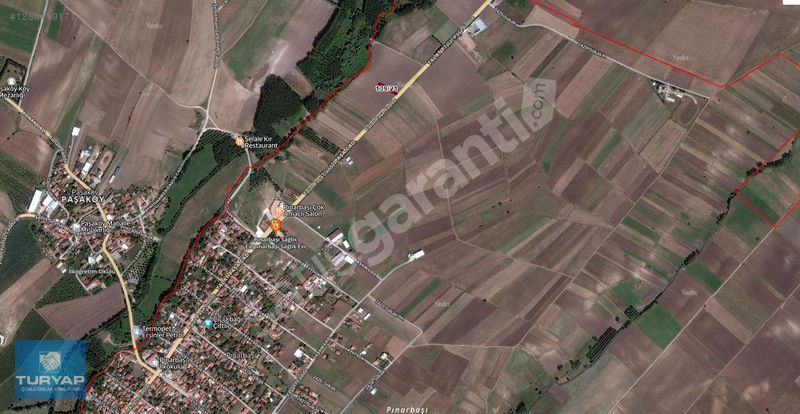 ERGENE PINARBAŞI MAH. ASFALT CEPHE 400M2 SATILIK ELMA BAHÇESİ