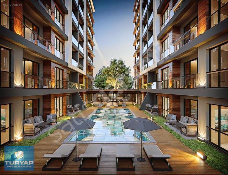 2 BLOKLU HAVUZLU SİTE İÇERİSİNDE SATILIK 1+1 LÜKS DAİRE