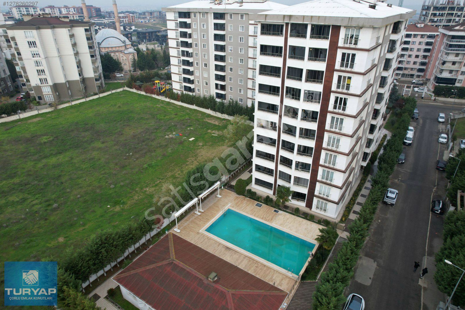 MAYF PARK SİTESİNDE HAVUZ CEPHE 160 M2 4+1 KİRALIK DAİRE