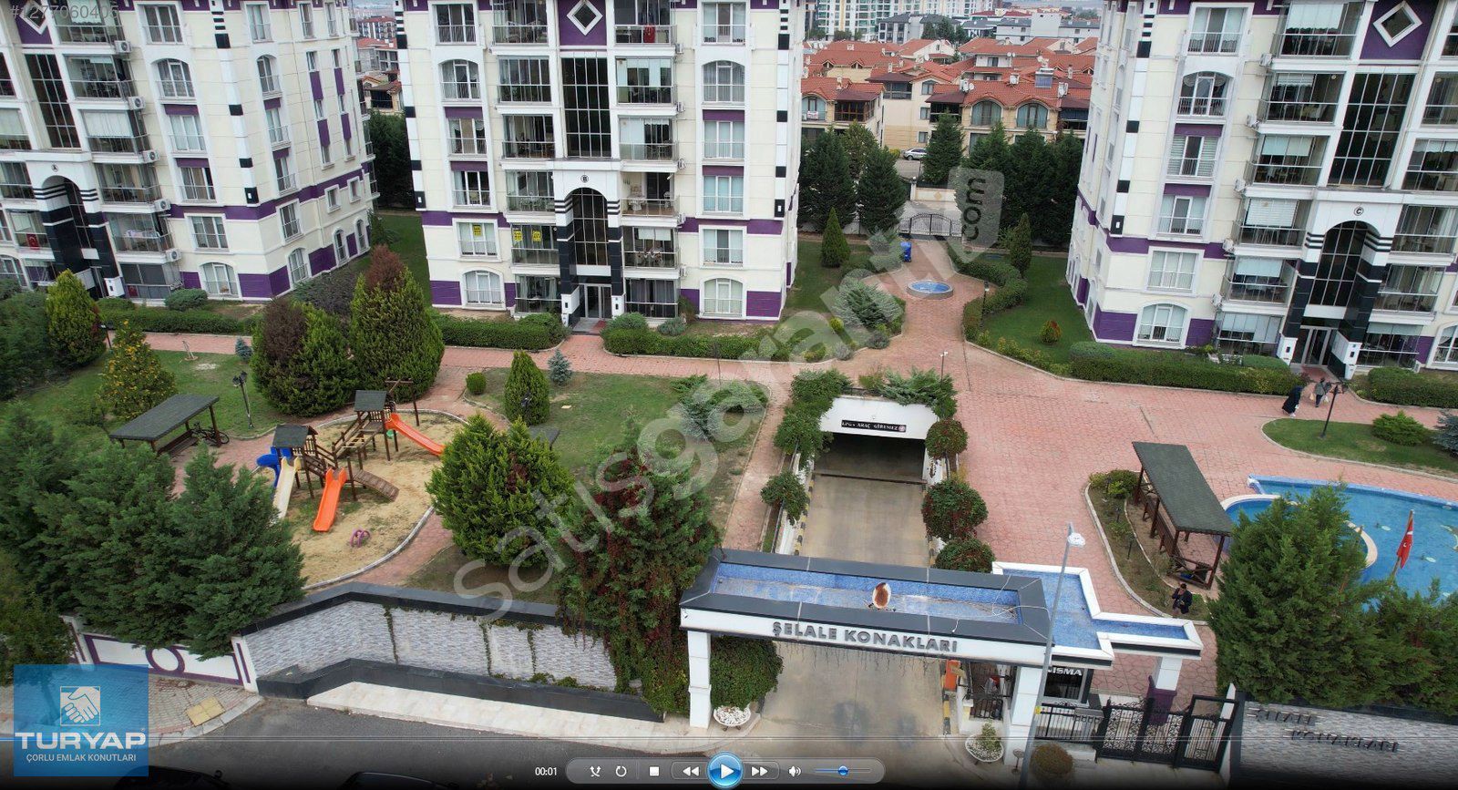 ÇORLU HÜRRİYET MAH ŞELALE KONAKLARI 1 DE SATILIK 4+1 DAİRE