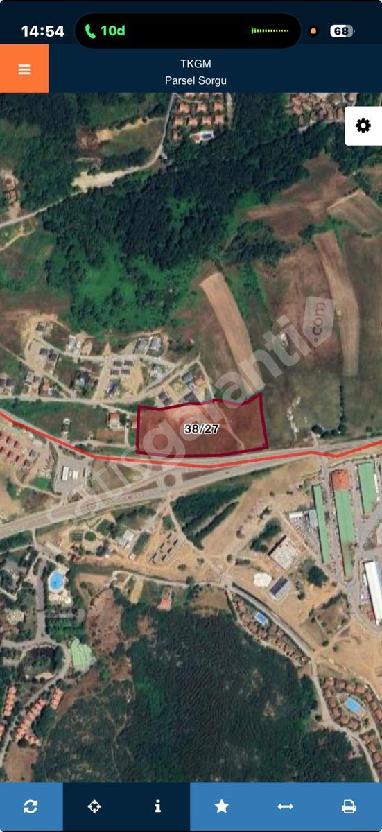 ŞİLE'DE YATIRIMLIK 21.500 M2 PROJESI CIZILMIS ANA YOL UZERİ