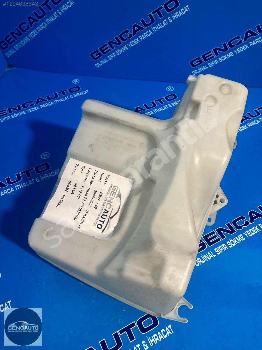 BMW E60 SİLECEK SU DEPOSU SÖKME ORJİNAL 7179451